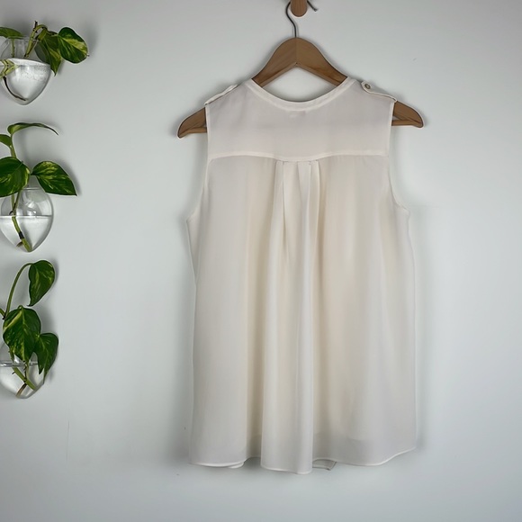 Club Monaco Silk Button Up Blouse - Picture 6 of 7